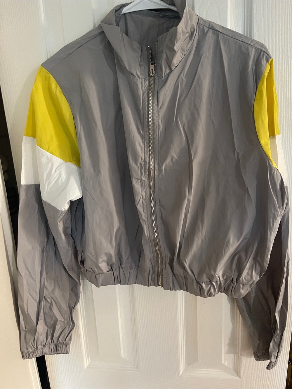 Gray & Yellow Women's Lightweight Zip Jacket & pants set